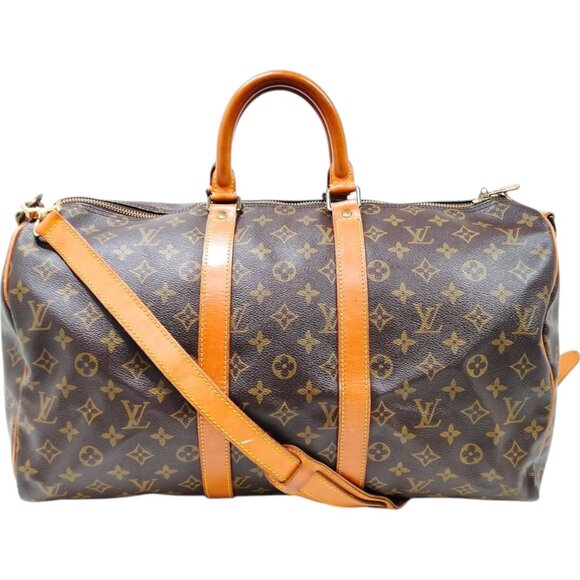 716525BR (X6) Louis Vuitton Travel Bag  Keepall 50 Brown Monogram - Picture 1 of 12